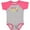 Baseball Heather and Hot Pink, variant on Inktastic My 1st April Fools Day with Jester Hat Boys or Girls Baby Bodysuit