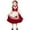 #0275-Red, variant on Favoffer Girls Oktoberfest Dress Little Red Riding German Bavarian Dirndl Dresses 4PC Dance Set (Top   Dress   Headscarf   Apron) 4-10Y