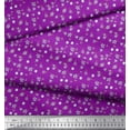 thumbnail image 2 of Soimoi Purple Rayon Fabric Artistic Leaf & Floral Print Fabric by the Yard 42 Inch Wide, 2 of 3