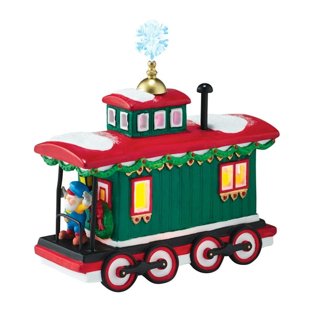 Dept 56 North Pole Village Northern Lights Caboose 4050968 Walmart