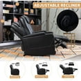 Bonzy Home Overstuffed Electric Home Theater Seating PU Leather