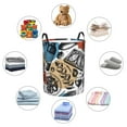 thumbnail image 4 of Fotbe French Food Cesto de Ropa con Asas, Cesto Impermeable de Gran Capacidad, Bolsa de Lavado para Dormitorio, Cesto de Ropa con Ruedas y Asas-Small, 4 of 6