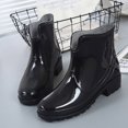 thumbnail image 4 of Tejiojio Clearance Punk Style Ankle Rain Boots Women Non-Slip Rain Boots Outdoor Rubber Water Shoes, 4 of 4