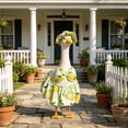 thumbnail image 2 of Ouuluon 3 Piece Porch Goose Outfits, Cute Easy to Wear Decorative Clothes, 23 inch Goose Outfits with Sun Hat Bow Top for Porch Garden Outdoor Yard, 2 of 7