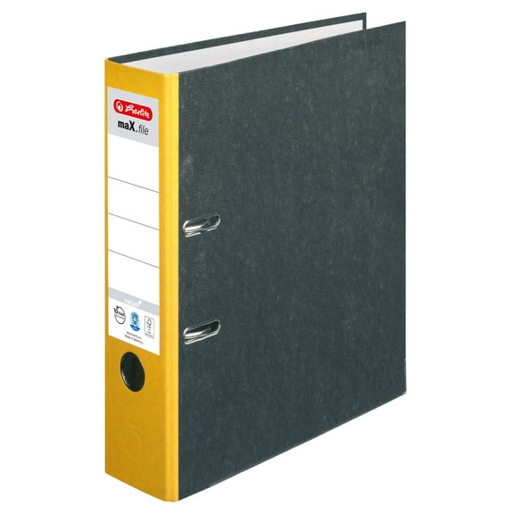Herlitz Ordner maX. file nature A4 8 cm 1 Ordner yellow
