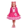 thumbnail image 2 of MIRUXO Pink Princess Dress Rise Red Cosplay Costume Dress Set, Heart Print Sleeveless Outfit with Crop Jacket 2 Pcs for Halloween, 2 of 9