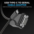 thumbnail image 2 of Cable adaptador serie USB-C a DB9 SABRENT USB 2.0 de 0,9 m, 2 of 9