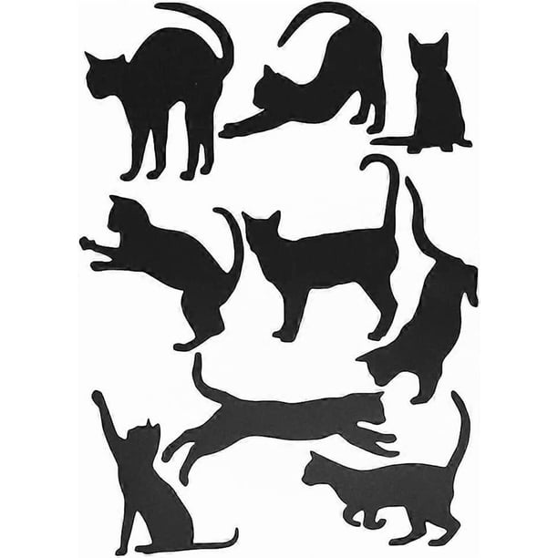 Black Cat Wall Stickers for Kids Cat Wall Decals Bedroom Cat Vinyl Sticker Wall Art Stickers 36PCSby Baryuefull