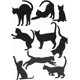 thumbnail image 1 of Black Cat Wall Stickers for Kids Cat Wall Decals Bedroom Cat Vinyl Sticker Wall Art Stickers 36PCSby Baryuefull, 1 of 4