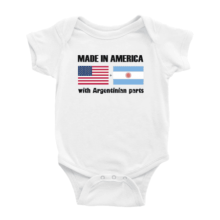 

Made In America With Argentinian Parts Cute Baby Bodysuit For Boy Girl