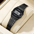 thumbnail image 3 of SKMEI Watch for Women Waterproof Digital Watch Square Stainless Steel Women Watch, 3 of 3