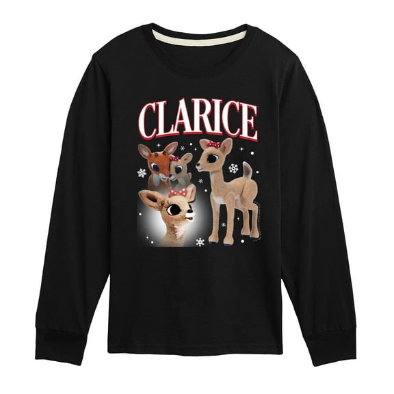 Rudolph - Clarice Bootleg - Youth Long Sleeve Graphic T-Shirt