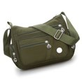 thumbnail image 1 of Sonducket Bolso de hombro para mujer, bolsa de almacenamiento con múltiples bolsillos y cremallera, bolsos cruzados para chicas jóvenes, accesorio de Bolsas de mensajero y de hombro Verde Sonducket AP006479-05, 1 of 5