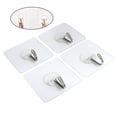 thumbnail image 3 of LEORX 12Pcs Strong Adhesive Hooks Plated Silver with Easy Installation and Home Wall Hooks, 3 of 7