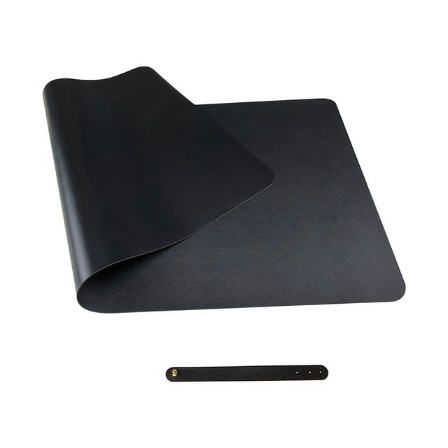 Rbaofujie Mouse Pad GamingPure Color Leather Mouse Pad Large Desk Pad Home Office Laptop Leather Mouse Pad Writing Pad Double-sided Mouse Pad Set