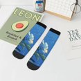 thumbnail image 7 of Naloa Hibiscus Flowers Calm Water Ankle Socks for Women Non Slip Socks No Show Socks Classic Low Cut Casual Socks Casual Socks, 7 of 7