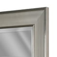 Head West Brushed Nickel Pave Textured Rectangular Framed Wall Vanity