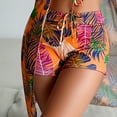 thumbnail image 3 of Gibobby Traje de Baño Sexy Bikini Conjunto de dos piezas de falda de playa con traje de baño 3D con estampado de estilo corte magnífico para mujer(Naranja,XL), 3 of 5