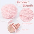 thumbnail image 5 of 70 Yards 2 Skeins Pink Plush Fluffy Fur Yarn Super Thick Soft Fuzzy Chunky Crochet Eyelash Furry Polyester Yarn Roll Bulk for Crocheting Knitting Blankets Scarves Sweaters DIY Crafts 2skeins, 5 of 9