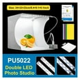 thumbnail image 2 of 2LED Lightbox Light Box Mini Photo Studio Box 1100LM Photography Box Light Studio Shooting Tent Box Kit &6 Color Backdrops ,Easy to Use, 2 of 5