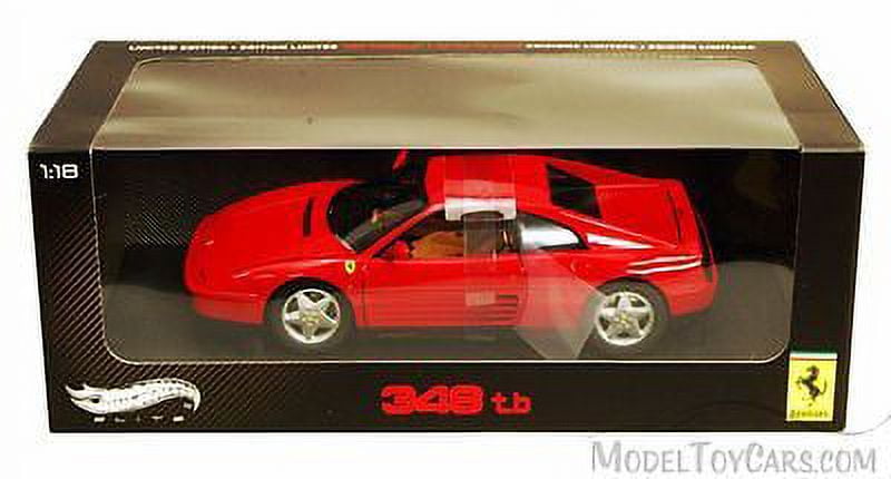 Hot wheels V7436 1 by 18 Scale Diecast 1989 Ferrari 348 TB Red Elite  Edition Model Car - Walmart.com