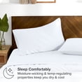 thumbnail image 4 of Bare Home Juego de Fundas de Almohada TENCEL™ - Lyocell Derivado Del Eucalipto - Estándar, Blanco, 4 of 6