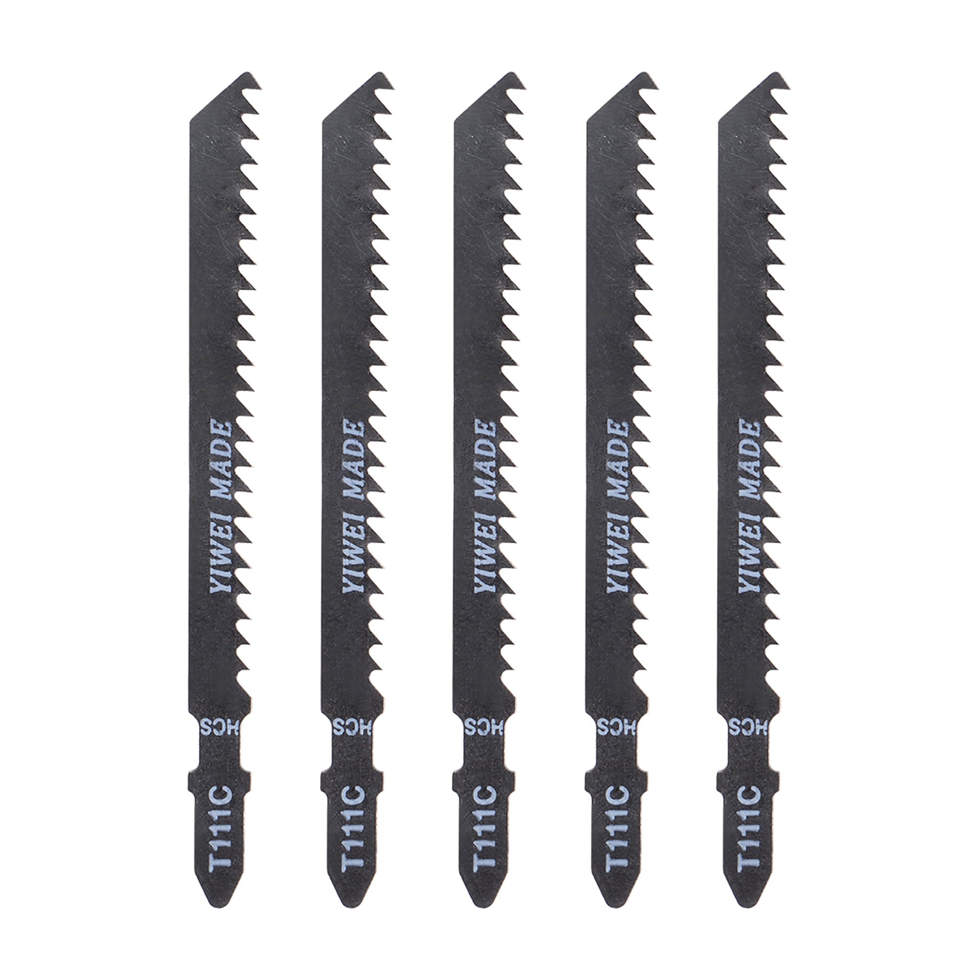 Jig Saw Blades Set for Wood T Shank 4” Length 3mm Pitch High Carbon