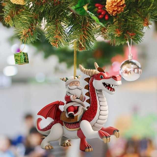 Christmas Tree Decorations Acrylic Flat Decorations Mini Indoor And Outdoor Christmas Tree Farmhouse Decorations Santa C Laus Ride Holiday Spring Christmas Decorations