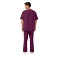 thumbnail image 5 of Domuza Scrubs Medical Uniform Man Scrubs Set Medical Scrubs Top and Pants, with Multiple Pockets Dark Purple S, 5 of 5