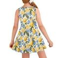 thumbnail image 2 of FOR U DESIGNS Lemon Flower Girls Tank Dresses Size 7-8 Years Junior Sleeveless Dresses Novelty Knee Length Princess Dresses for Toddler Kids Teens Active Flowy Dress, 2 of 6