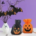 thumbnail image 6 of JilgTeok Back to School Halloween Treat Bags Candy Bags, Kids Trick or Treat Bags Goodie Bags, Small Halloween Cookies Cotton Gift Bags for Halloween Party Decoration Supplies(6.7*3.1*7.9in), 6 of 6