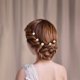 thumbnail image 4 of 12 piezas de pinzas para el cabello en espiral con rosas blancas y purpurina, accesorios para el cabello de novia para bodas y bailes de graduación, 4 of 4