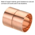 thumbnail image 4 of Uxcell 28.6mm Straight Copper Pipe Coupling Connecting Adapter Solder Connection for Plumbing 5 Pack, 4 of 5