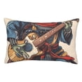 thumbnail image 1 of Balery Samurai Frog Guitar Funda de Cojín Estampada, Regalos para Mujeres, Regalos de Amor para Ella, Regalos para Novia o Esposa, Funda de Almohada-14"x20", 1 of 6