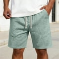 thumbnail image 2 of cfhntfmh Men's Baggy Shorts Casual Drawstring Knee Length Wide Leg Sweat Shorts Loose-Fit High Waisted Workout Shorts, 2 of 6
