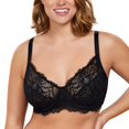 thumbnail image 3 of Sujetador Minizer HSIA, talla grande, con aros, cobertura total, negro, 3 of 7