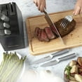 thumbnail image 4 of KitchenAid Gourmet 15-Piece Forged Knife Block Set with Sharpener, High-Carbon Steel, Black Slim Block, 4 of 19