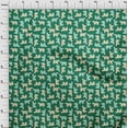 thumbnail image 4 of oneOone Cotton Jersey Green Fabric Animal Dress Material Fabric Print Fabric By The Yard 58 Inch Wide, 4 of 5