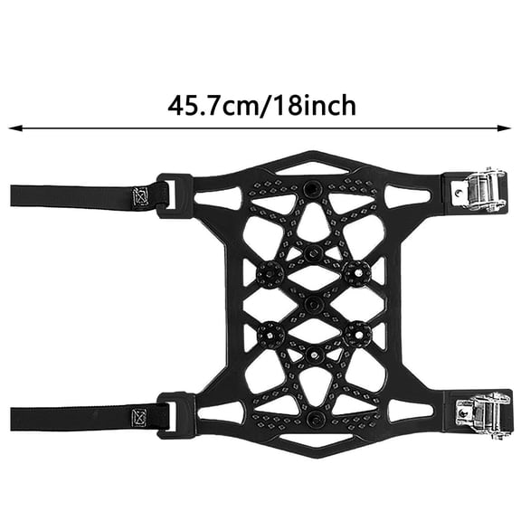 2PCS 18in TPU Snow Tire Chains – Anti-Skid Emergency Car Chains with Hardened Steel Studs, Upgrade Non-Slip Belt for Passenger Cars, SUVs, Trucks, Durable & Easy Install