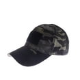 thumbnail image 1 of Camouflage Baseball Cap Blank Velcro Adjustable Tactical Operator Hat, Black, Camouflage, 1 of 5