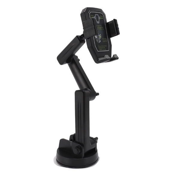 Heavy Duty Truck Phone Mount for Dashboard and Windshield, 16.9-Inch Long Arm, Stable Suction Cup Phone Holder