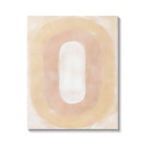 Stupell Industries Abstract Geometric Oval Abstract Painting Gallery Wrapped Canvas Art Print Wall Art, 24 x 30