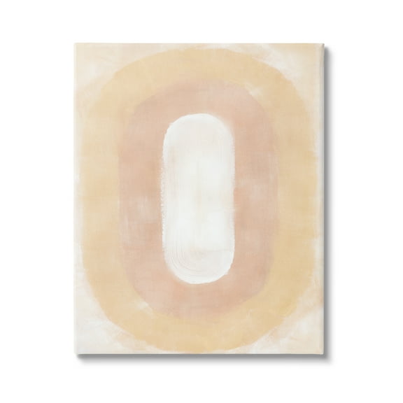 Stupell Industries Abstract Geometric Oval Abstract Painting Gallery Wrapped Canvas Art Print Wall Art, 24 x 30