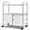 Clear, variant on Topbuy 4-Drawer Rolling Storage Cart Metal Rack Organizer Shelf with Wheels Green+ Blue