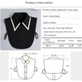 thumbnail image 3 of Camicover Chiffon Detachable Fake Collar,Half Shirt Blouse Dickey Collar Faux False Collar Elegant for Women Girls, 3 of 3