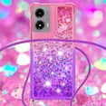 thumbnail image 4 of Funda para Motorola MOTO G Stylus 5G 2024 Brillantina Líquida Divertida Reluciente y con Cristales en Movimiento Cuerpo Cruzado con Cordón Ajustable, 4 of 5