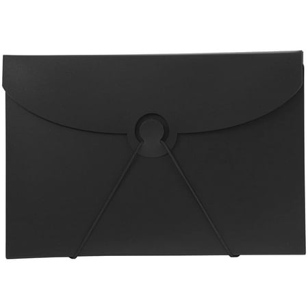 UPC: 0632963047282 | JAM Plastic Hook Portfolio  Black  1/Pack  Medium  6 1/2 x 9 1/2 x 1/4