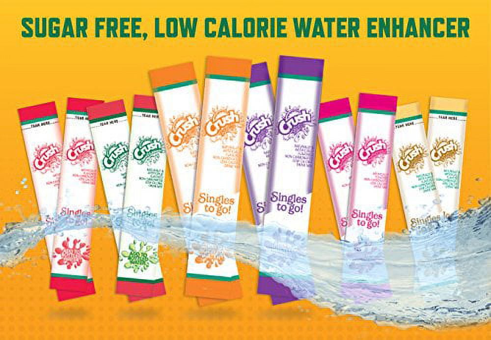 Singles To Go Powder Packets, Water Drink Mix, Orange, Non-Carbonated, Sugar Free Sticks (12 Boxes with 6 Packets Each - 72 Total Servings) - ORIGINAL FLAVOR