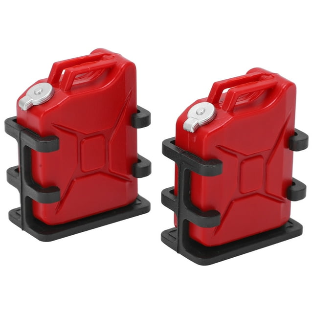 1 Pair RC Car Simulated Fuel Tank Mount Mini Oil Can For 1/8 1/10 RC Crawler Car Decoration Accessory Red