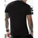 thumbnail image 2 of Camiseta informal de cuello redondo para hombre, ligeramente elástica, corte regular, manga corta de verano con detalle gráfico estampado, versátil y cómoda, ideal para deportes de ocio., 2 of 5